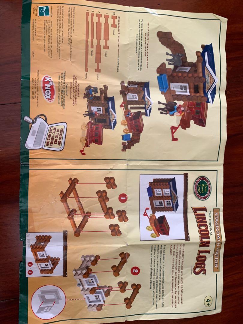 Lincoln logs stagecoach station on sale