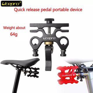 LITEPRO Folding Bike Pedal Quick Release Device