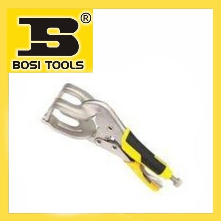 Locking welding clamp (Category: Construction Tools & Equipment) located in Manila. Submitted by tina.sales (Listing ID 1087541307, Image 1). Description: Locking welding clamp Brand;Bosi Model;9" Price;687 BOSI TOOLS Product For other product inquiries pls contact us. Globe: 0 9 4 5 6 5 3 6 1 6 2 Smart: 0 9 6 8 3 8 0 2 3 2 0 Landline: 8 5 5 7 6 6 1 6.
