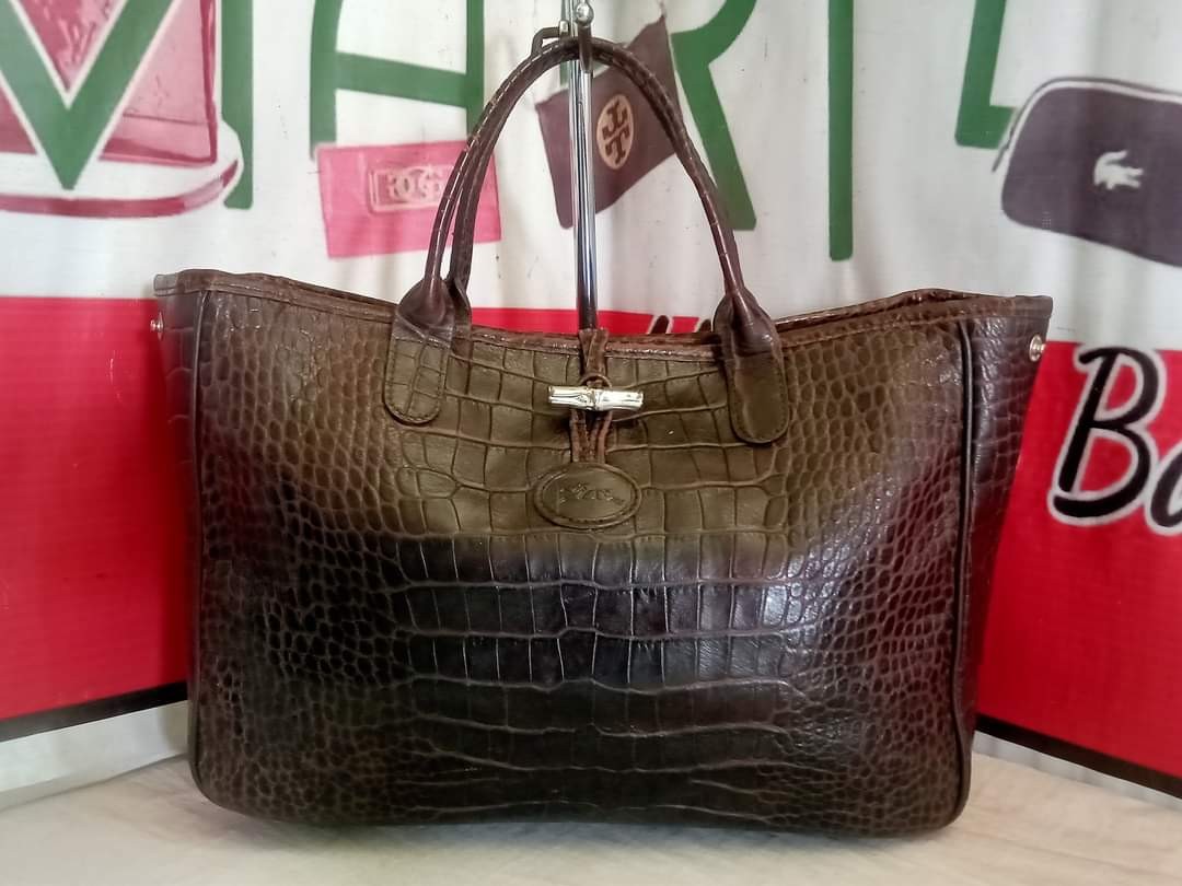 longchamp croc tote
