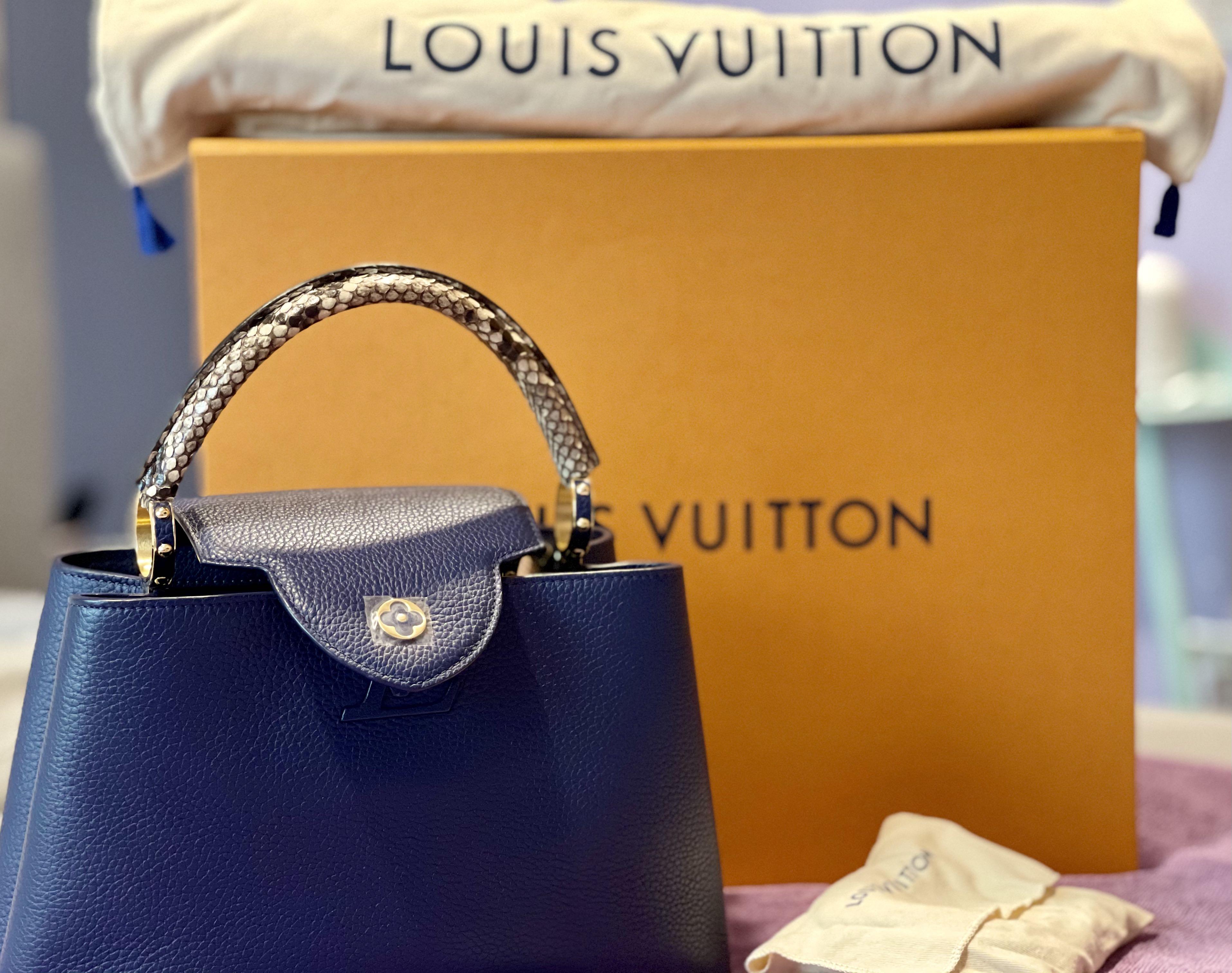 Capucines python handbag Louis Vuitton Multicolour in Python - 33049165