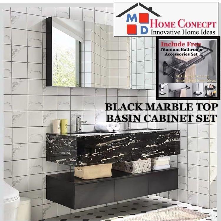 Marble Top Collection Black, Bathroom Vanity Black Marble Top