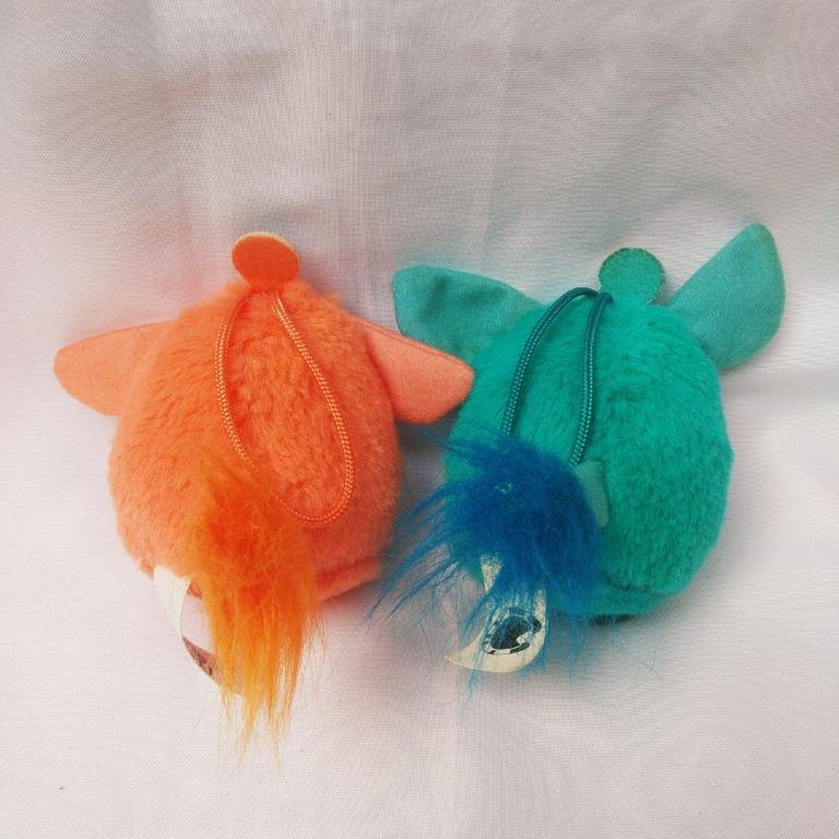 McDonalds Furby Plush Charms Set (Category: Plushies & Soft Toys) located in Quezon City. Submitted by rievellion (Listing ID 1087526654, Image 2). Description: Brand: McDonalds Length: roughly 5-6cm Condition: good, but orange furby has markings on etiketa. AS IS. WYSIWYG. Please message me if you need more pictures. RSF: Decluttering from collection ( ꈍᴗꈍ) Need more space..