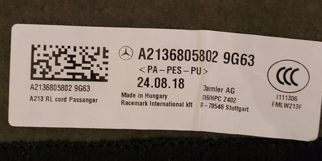 Mercedes AMG Car Mat for E CLS CLASS, Car Accessories, Accessories on