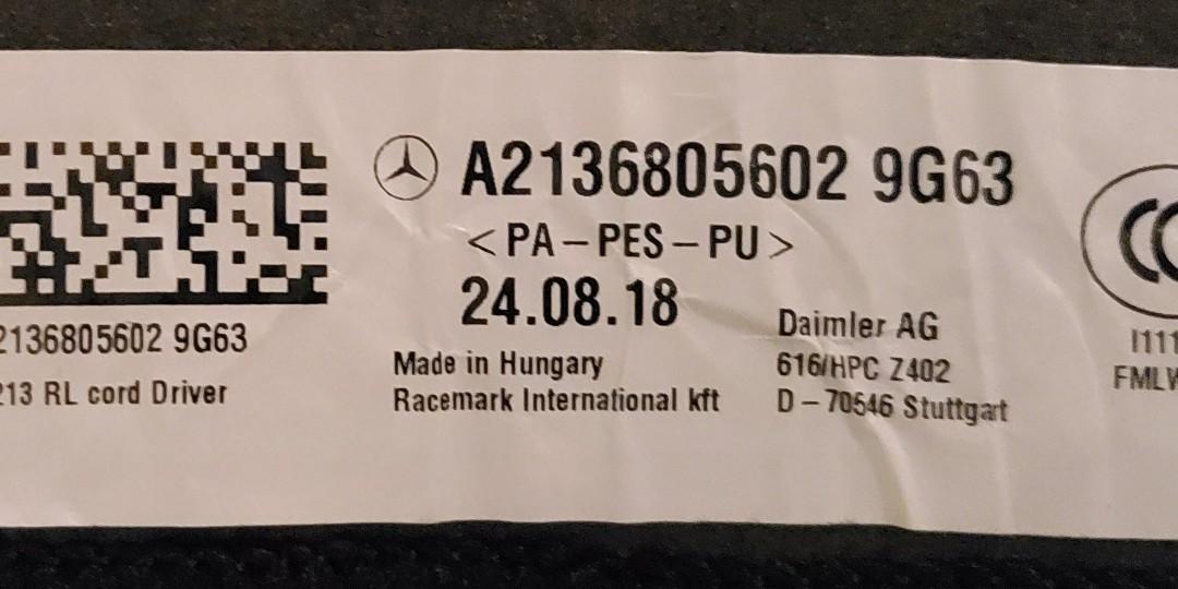 Mercedes AMG Car Mat for E CLS CLASS, Car Accessories, Accessories on