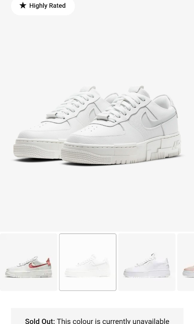 NIKE Air Force 1 Pixel in Summit White 