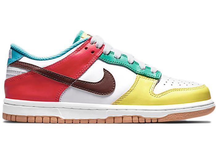 Nike Dunk Low Free 99 White GS, Women's