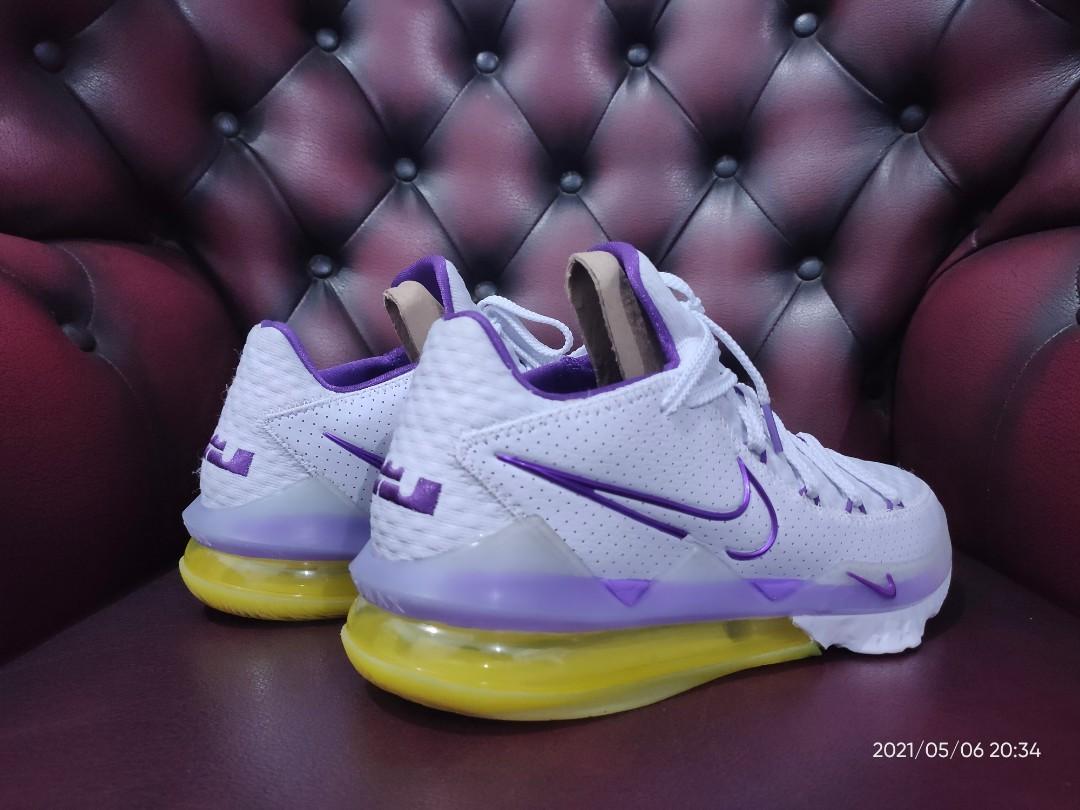 Nike lebron 17 low lakers home clearance