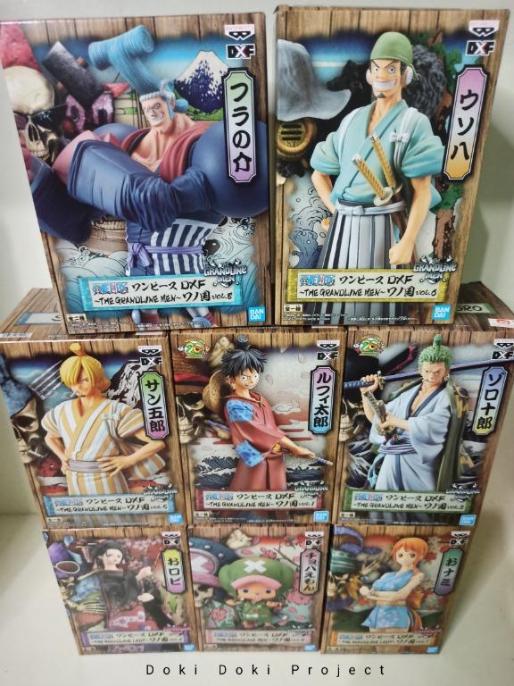 One Piece Dxf Figure Grandline Men Lady Strawhat Crew Wano Set Of 8 Hobbies Toys Toys Games On Carousell