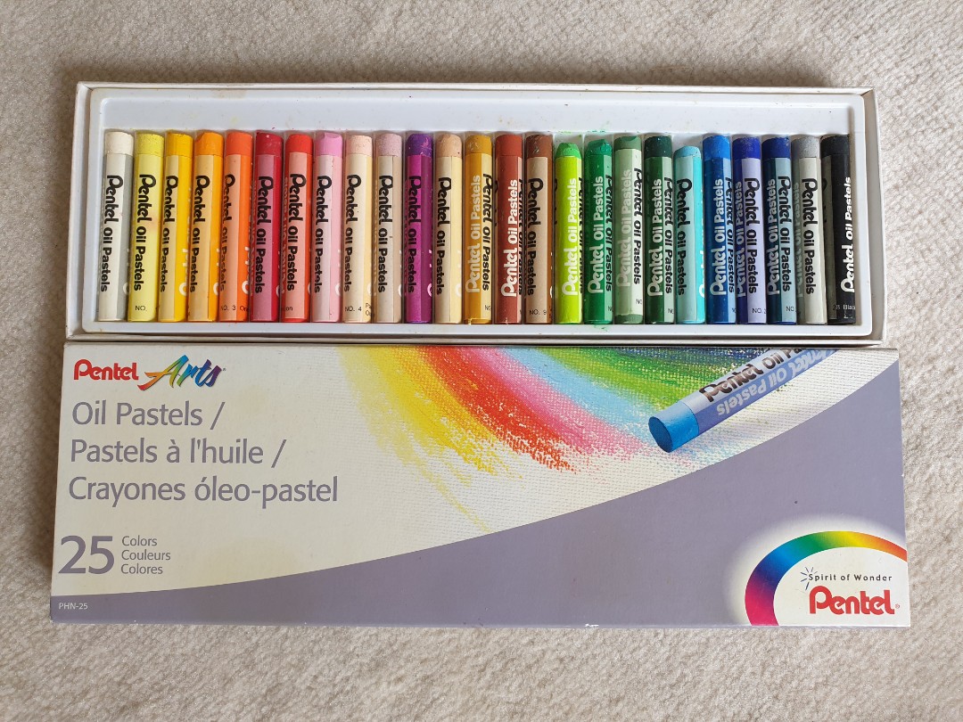 Pentel oil pastels, Hobbies & Toys, Stationary & Craft, Art & Prints on