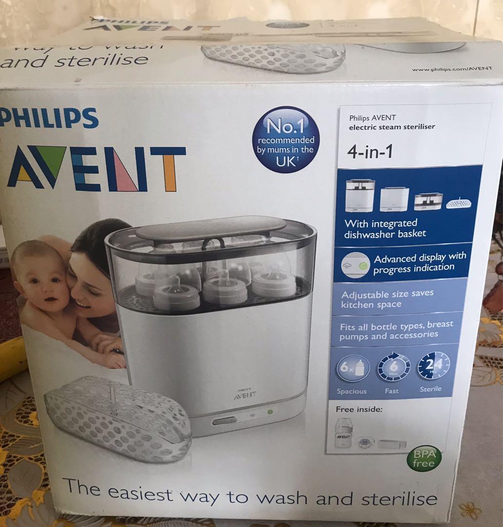 Avent 4 in 1 electric top steam steriliser