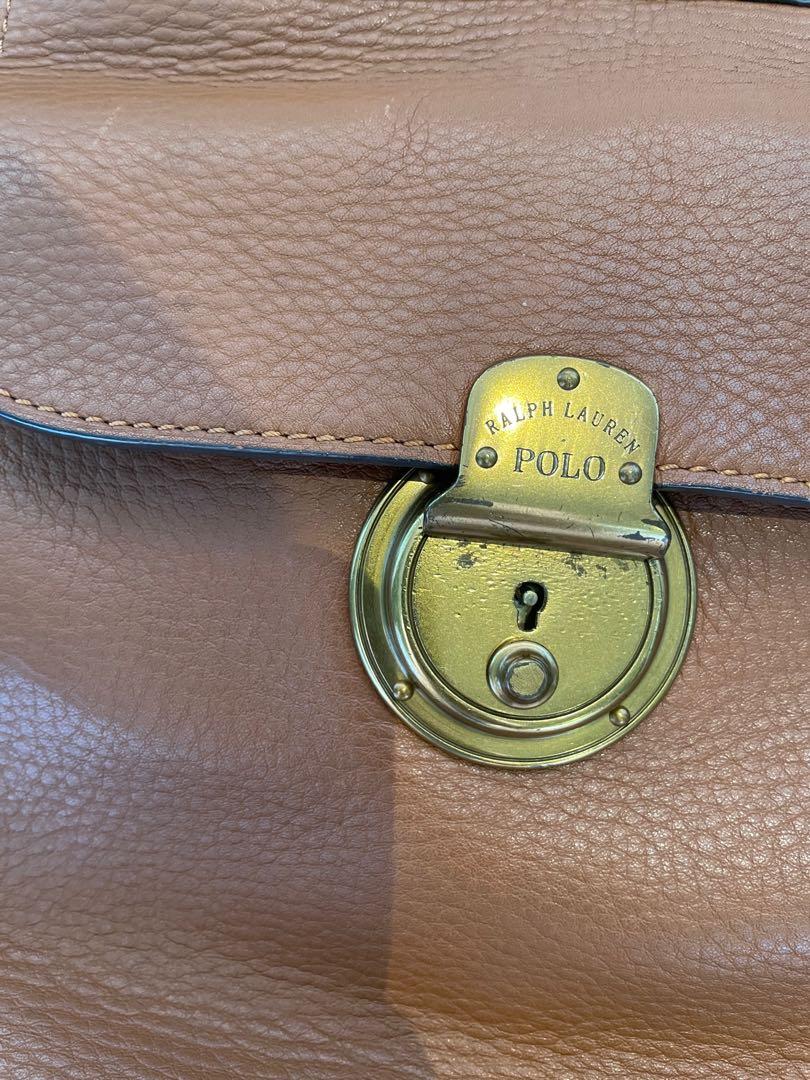 Ralph lauren pebbled discount leather crossbody bag