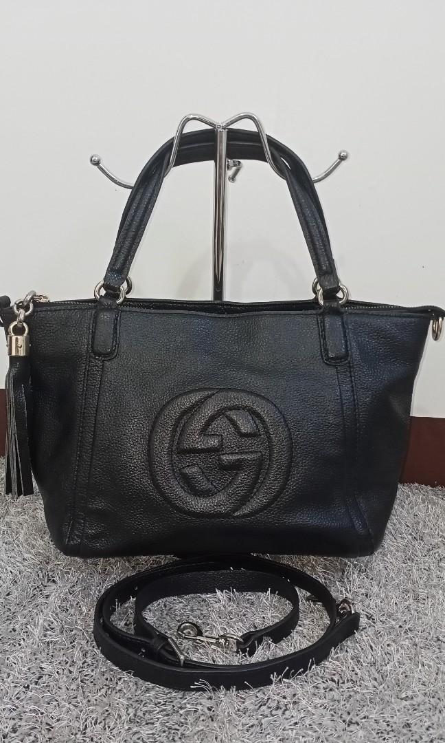 gucci soho hobo bag black