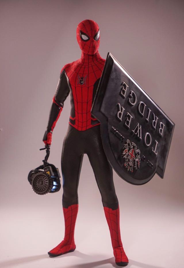 PRE-ORDER MARVEL SPIDERMAN FAR FROM HOME CUSTOMIZED 1/6 SCALE SPIDER MAN  UPGRADED SUIT ROADSIGH SHIELD AND DRONE REACTOR WEAPON SET NON HOT TOYS ,  Hobbies & Toys, Toys & Games on Carousell