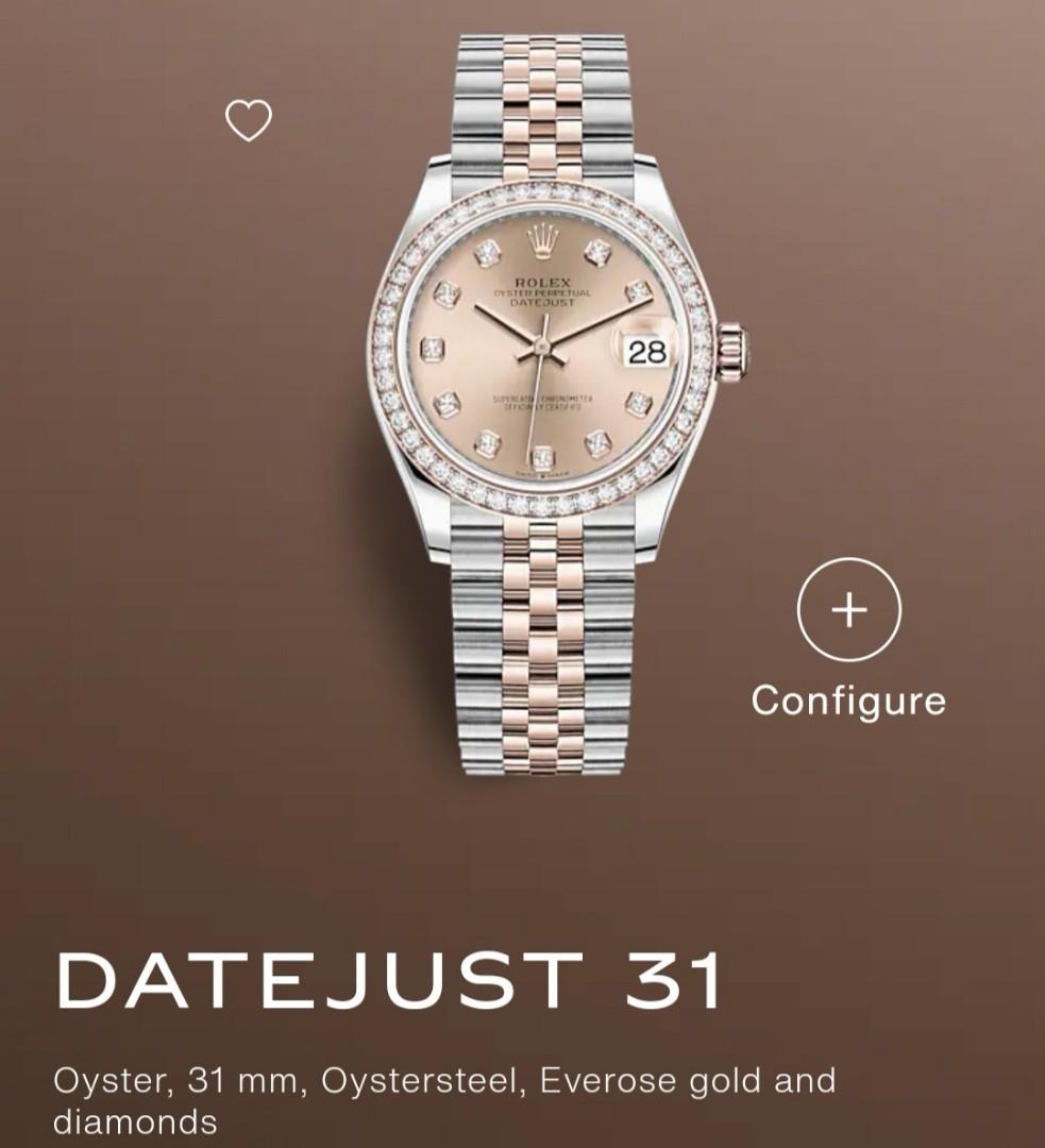 Rolex datejust 31 oystersteel and everose gold price deals