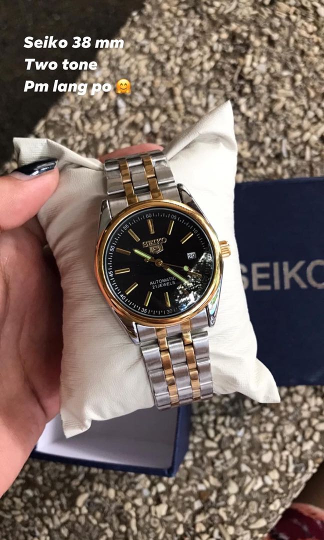 Seiko watch 38 mm, Men's Fashion, Watches & Accessories, Watches on  Carousell