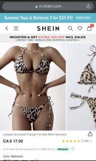 Leopard cheetah print bikini