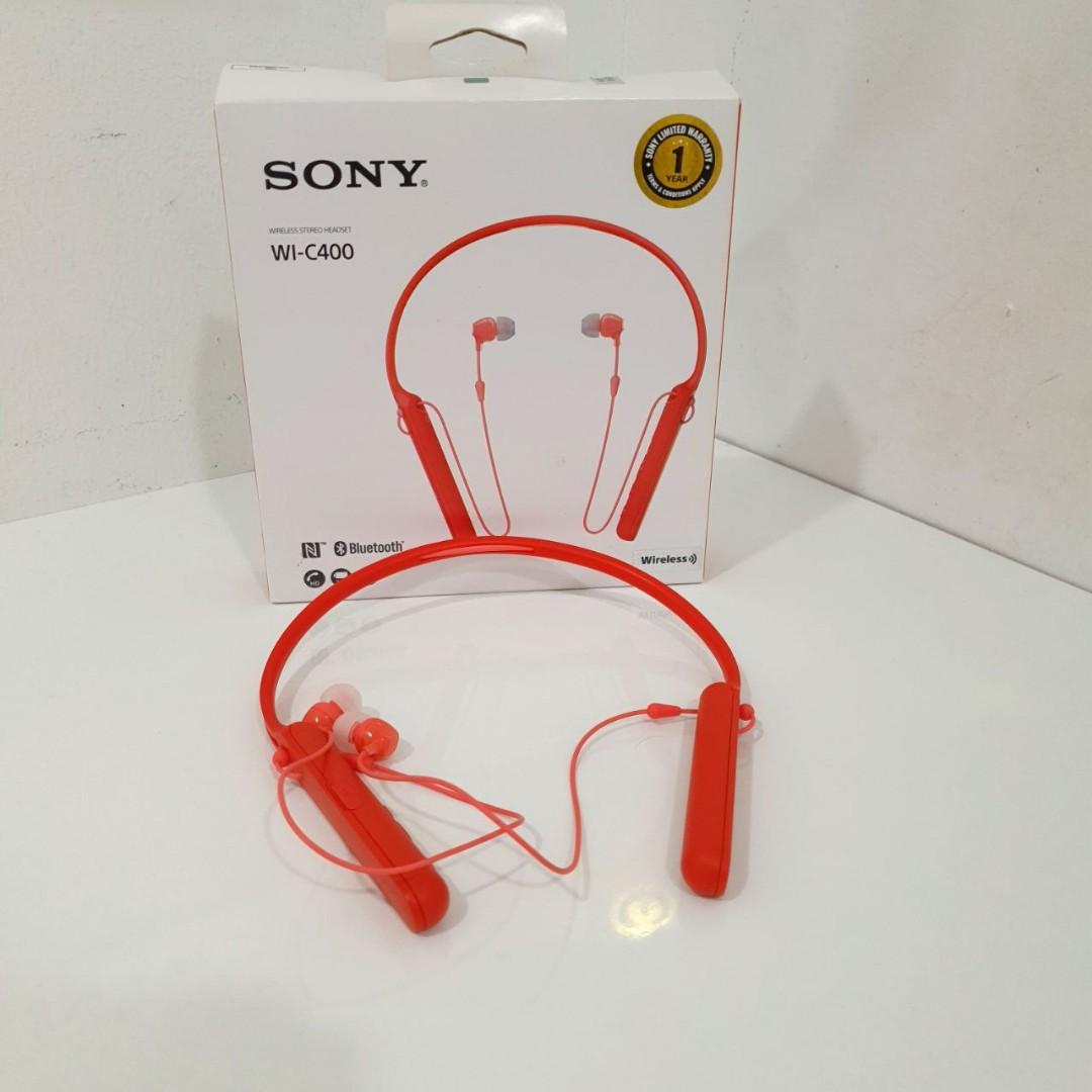 Sony WI C400 Bluetooth Earphone Audio Headphones Headsets on