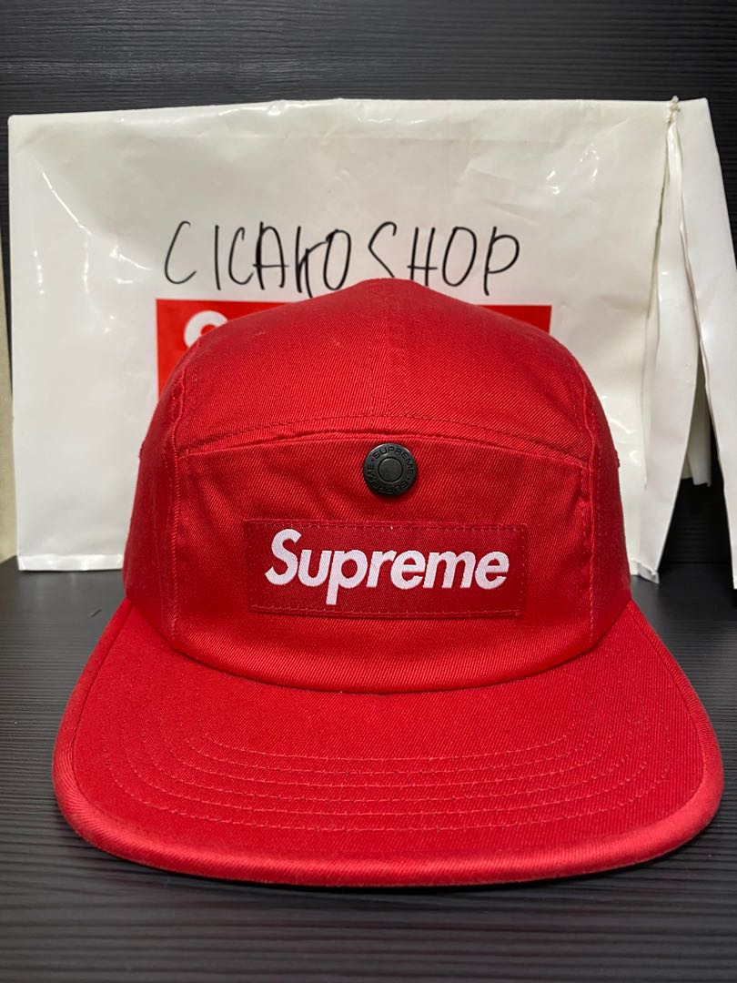 Supreme Snap Button Pocket Camp Cap, Men's Fashion, Watches