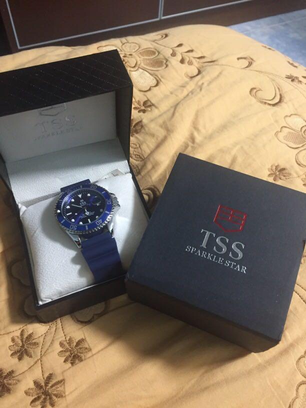 TSS SPARKLE STAR WATCH BLUE Luxury Watches on Carousell