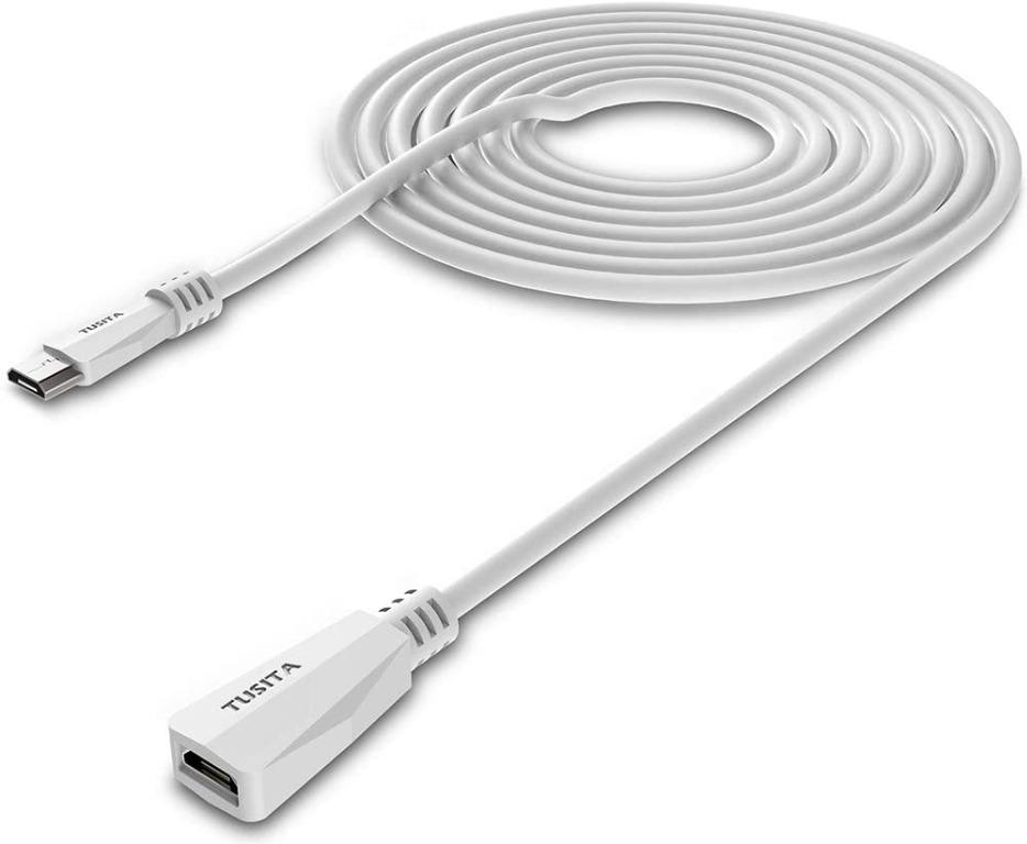 TUSITA Micro USB Power Extension Cable 20ft 6M Male to Female