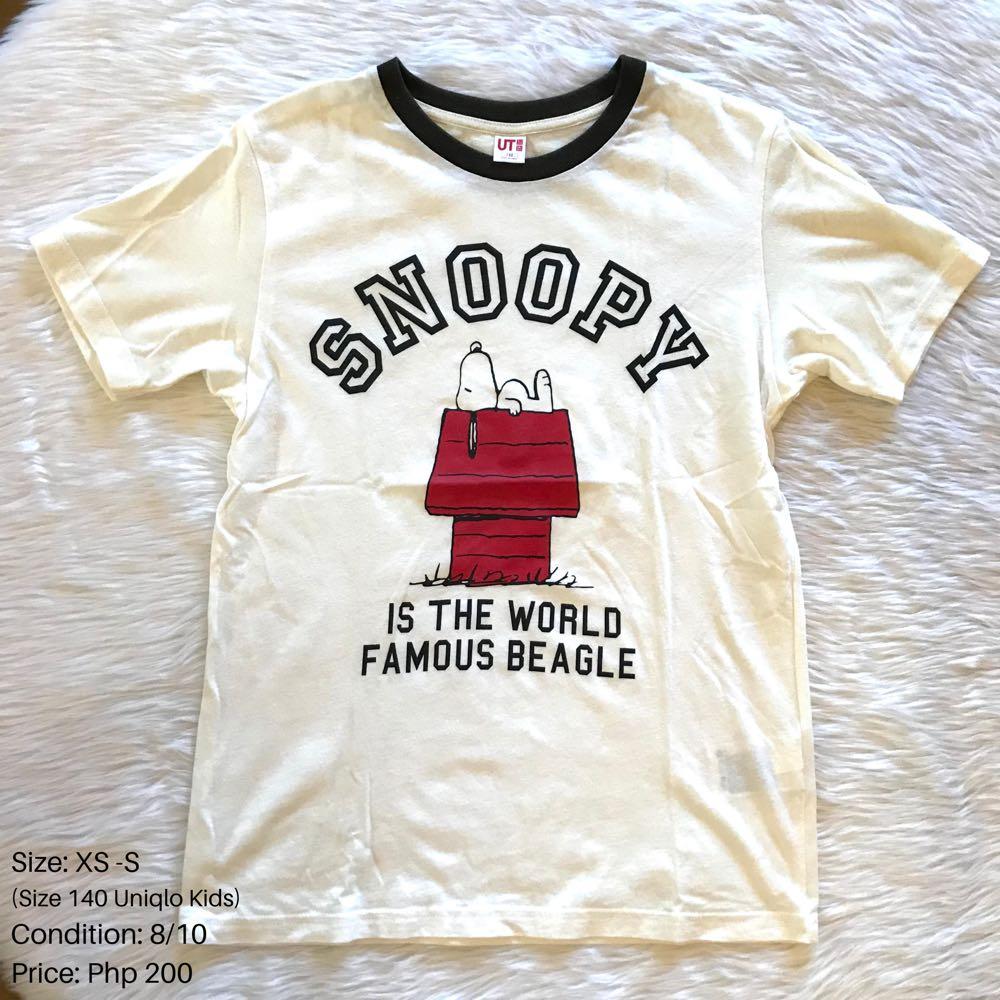 Uniqlo Snoopy T Shirt Babies Kids Babies Kids Fashion On Carousell