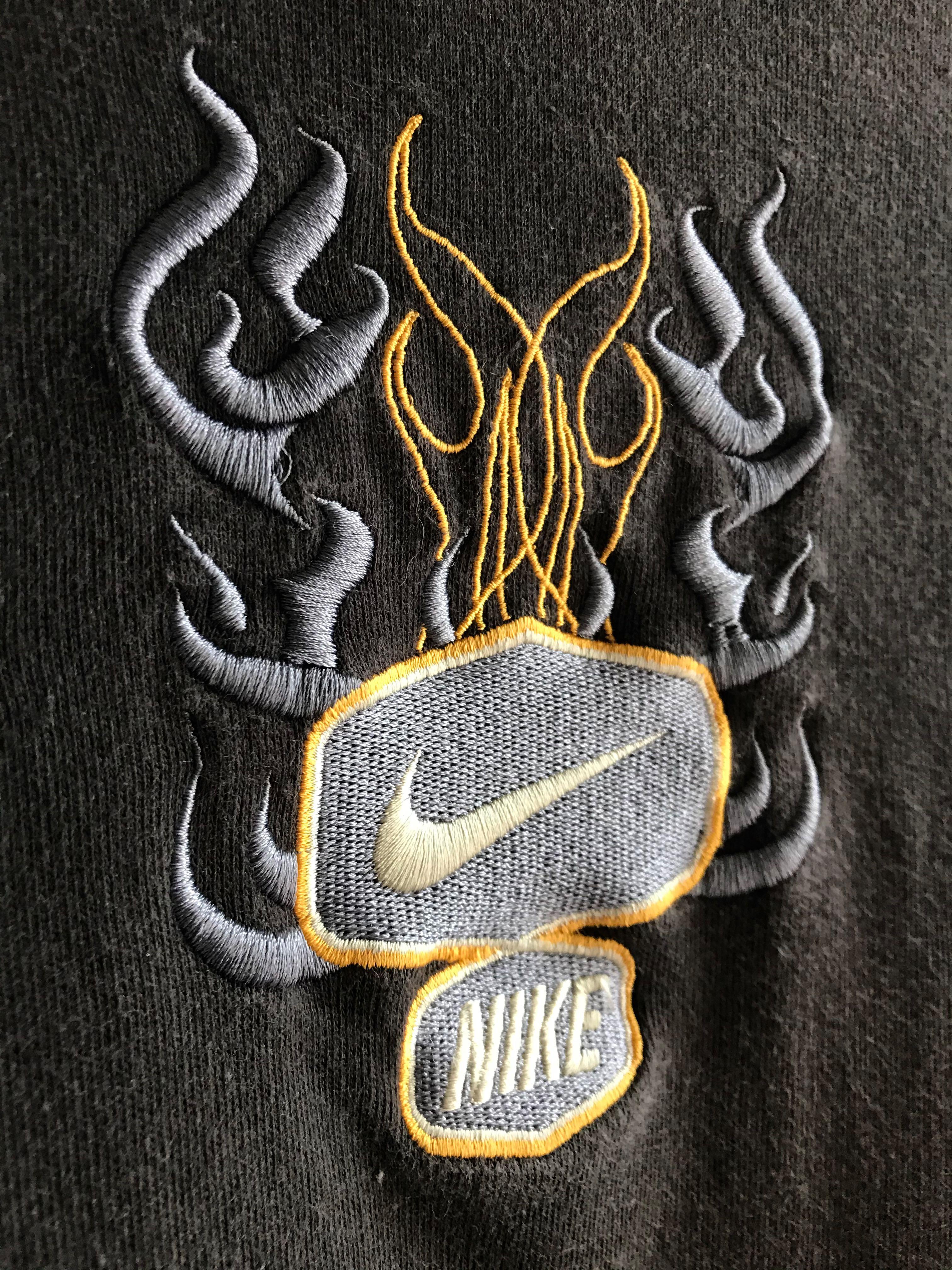 vintage nike flame sweatshirt