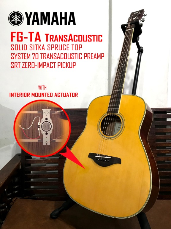 Yamaha FG-TA TransAcoustic Guitar (BNEW) 32K, Hobbies & Toys 
