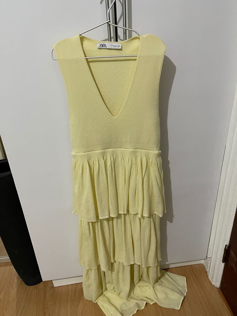 zara ruffle dress