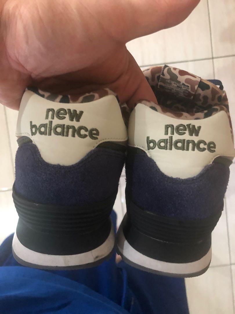 100 Ori NEW BALANCE ML574HVA Navy Blue Men s Fashion Footwear
