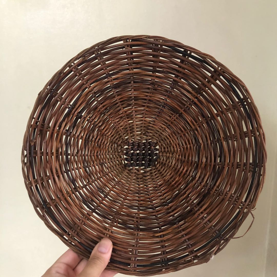 12pcs Rattan Native Paper Plate Holder, Furniture & Home Living