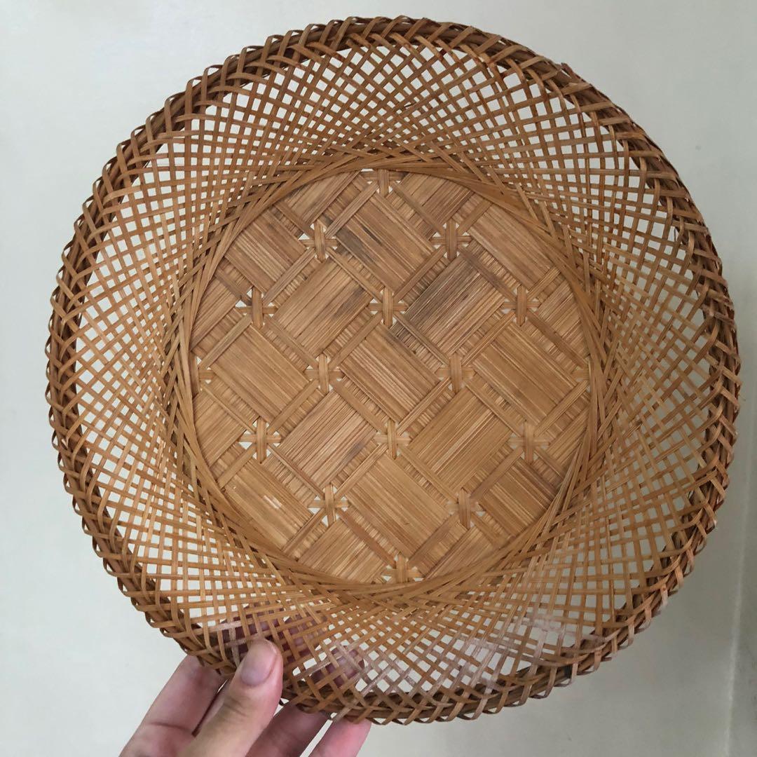 12pcs Rattan Native Paper Plate Holder, Furniture & Home Living
