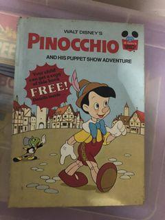 1973 Vintage walt disney pinocchio book vintage investment collectibles
