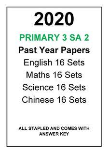 2020 P3 to 5 SA2 & P6 Prelims Past Year Exam Papers
