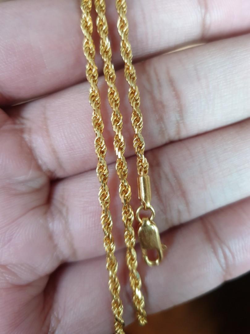 Gold rope chain price store