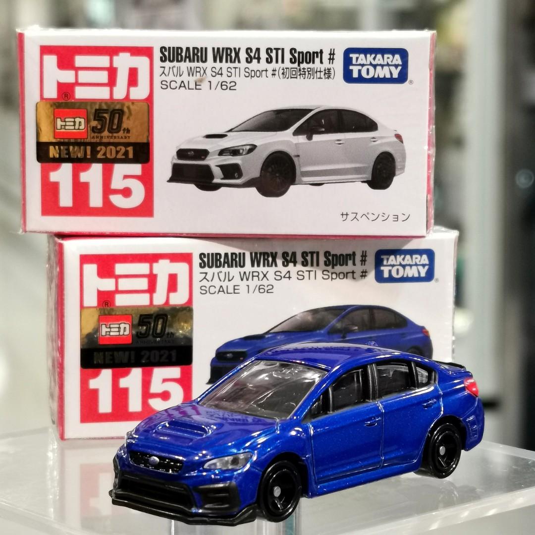 日通動畫日版takaratomy 現貨門市發售中tomica No 115 Subaru Wrx S4 Sti Sport 常品藍色每部 30 Tomica No 115 Subaru Wrx S4 Sti Sport 初回白色日版藍色 白色每對 75 興趣及遊戲 玩具