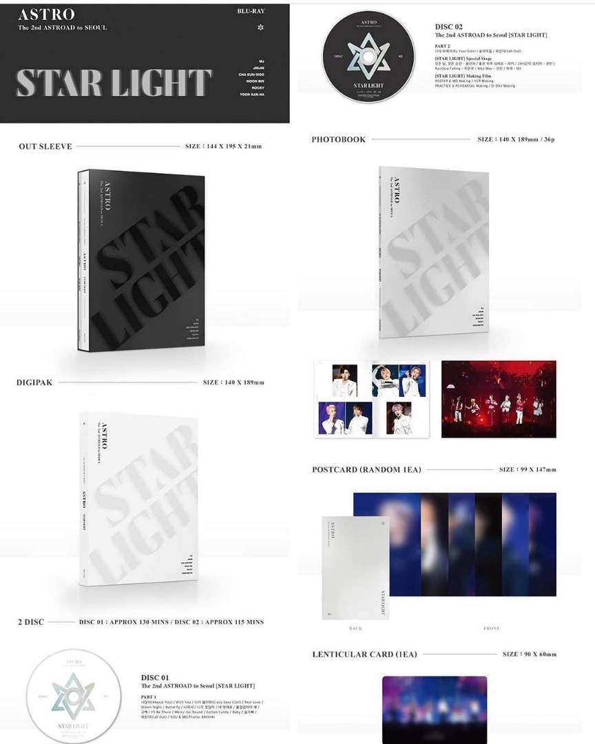 ASTRO - The 2nd ASTROAD to Seoul STAR LIGHT BLU-RAY代購