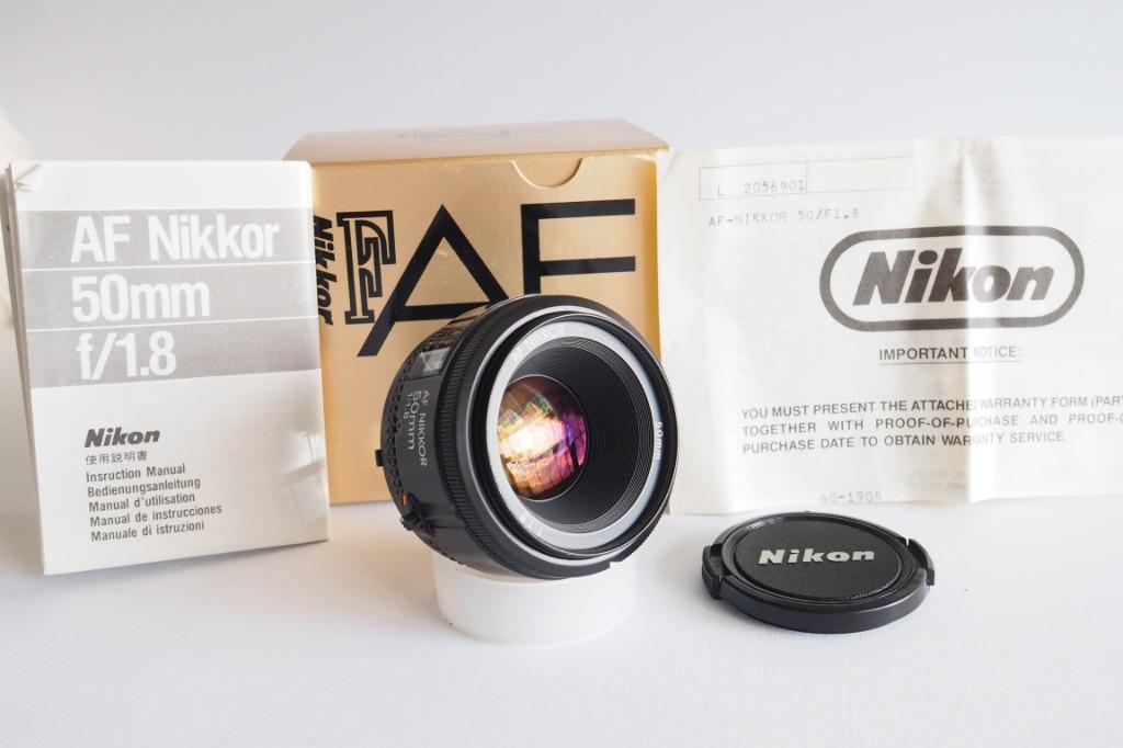 罕有日本版Nikon Nikkor 50mm F1.8D (Made in Japan), 攝影器材, 鏡頭