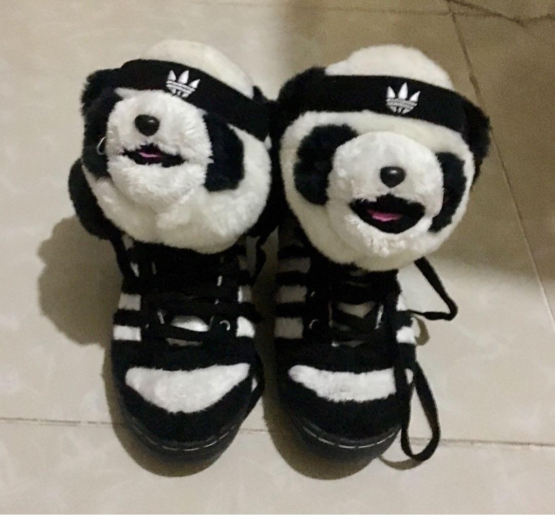 Addidas X Jeremy Scott JS Panda Bear Shoes, Luxury, Sneakers u0026 Footwear on  Carousell