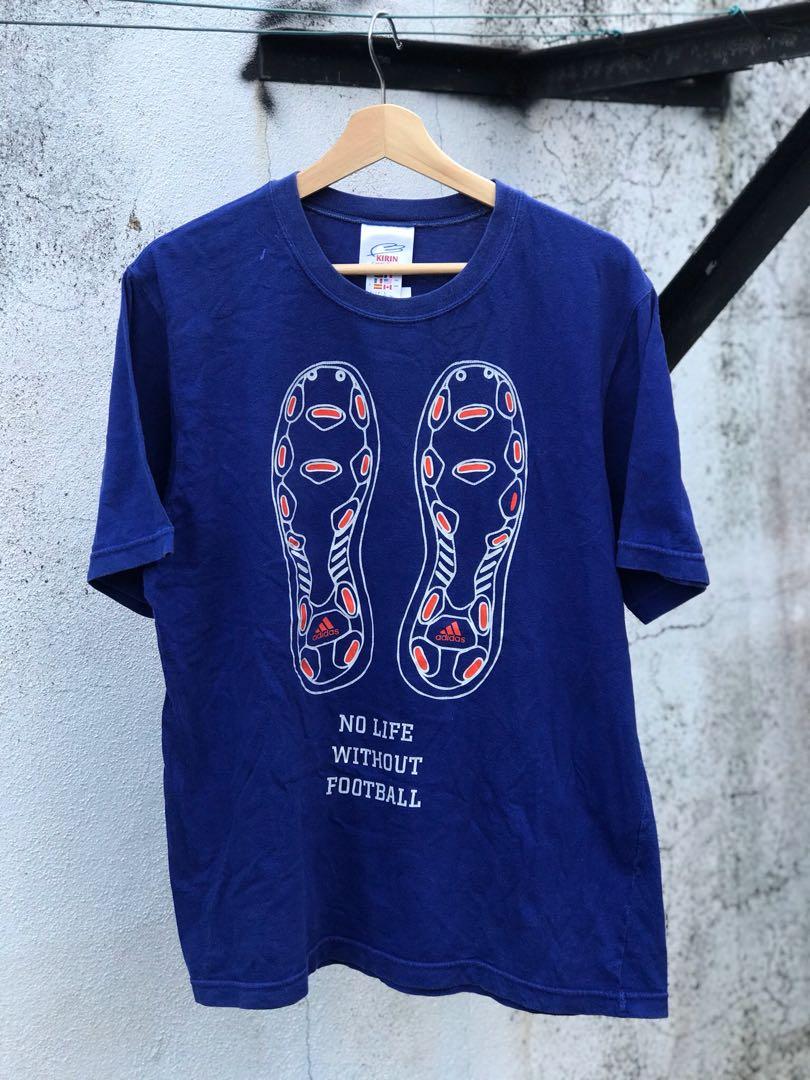 Adidas No Life Without Football Japan Fa T Shirt Men S Fashion Clothes Tops On Carousell