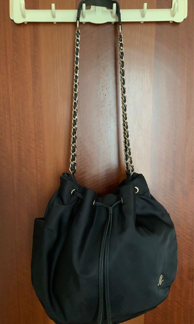 Agnes B Nylon Chain Bag
