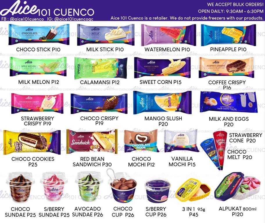 AICE ICE CREAM QUEZON CITY, Food & Drinks, Chilled & Frozen Food on