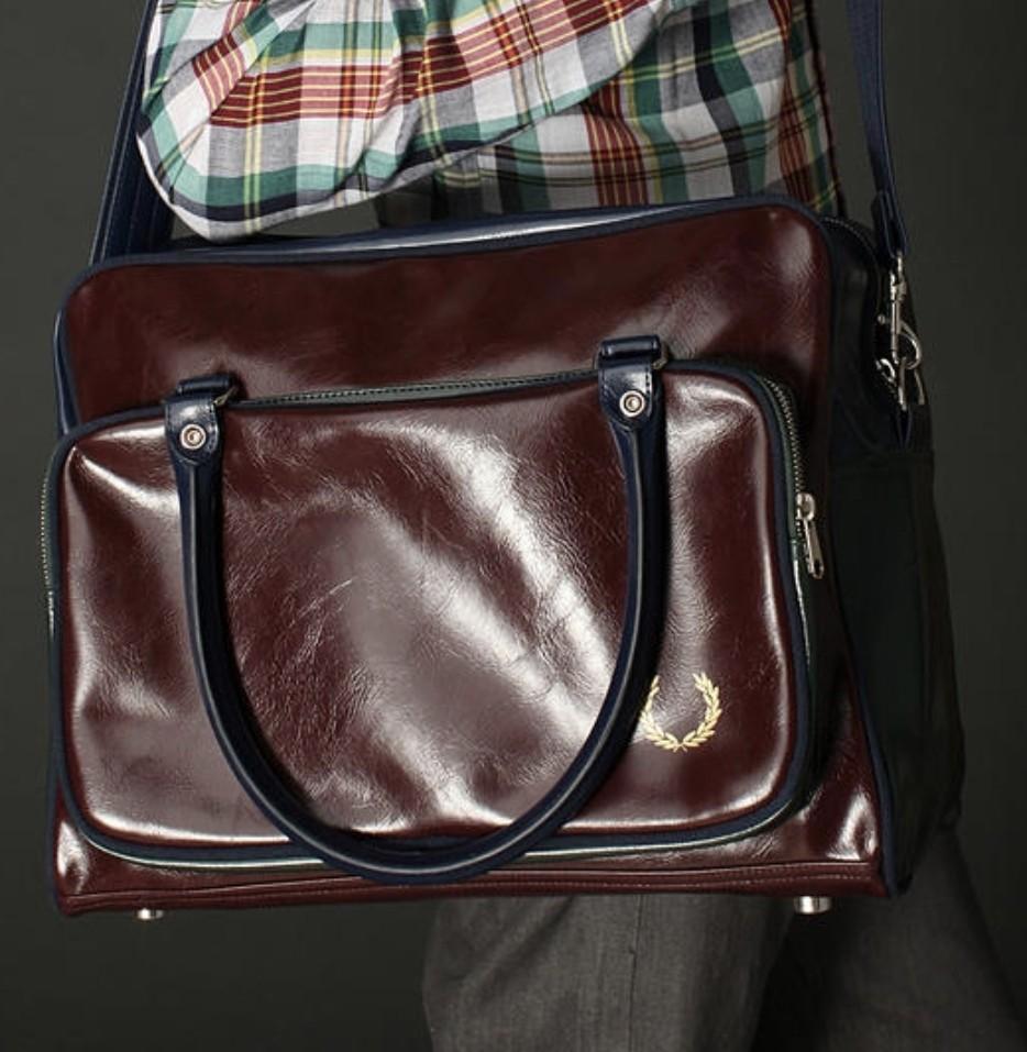 Fred perry clearance leather holdall