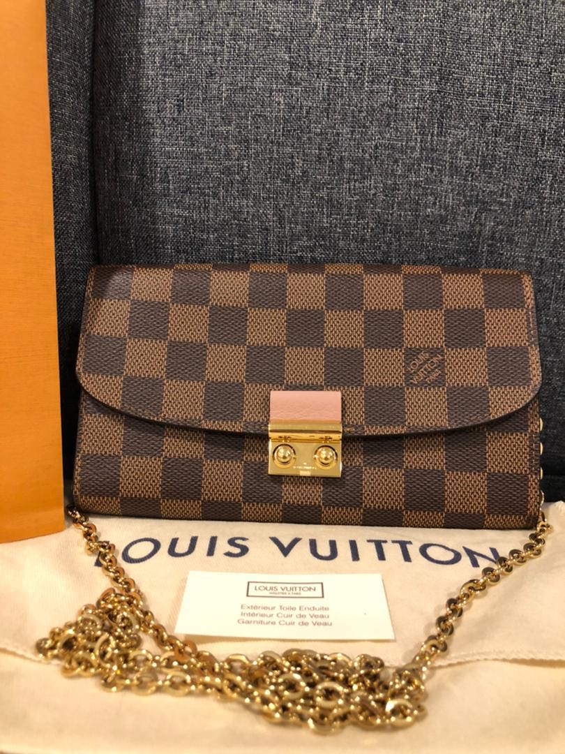 Authentic Louis Vuitton Croisette Wallet on chain WOC Luxury
