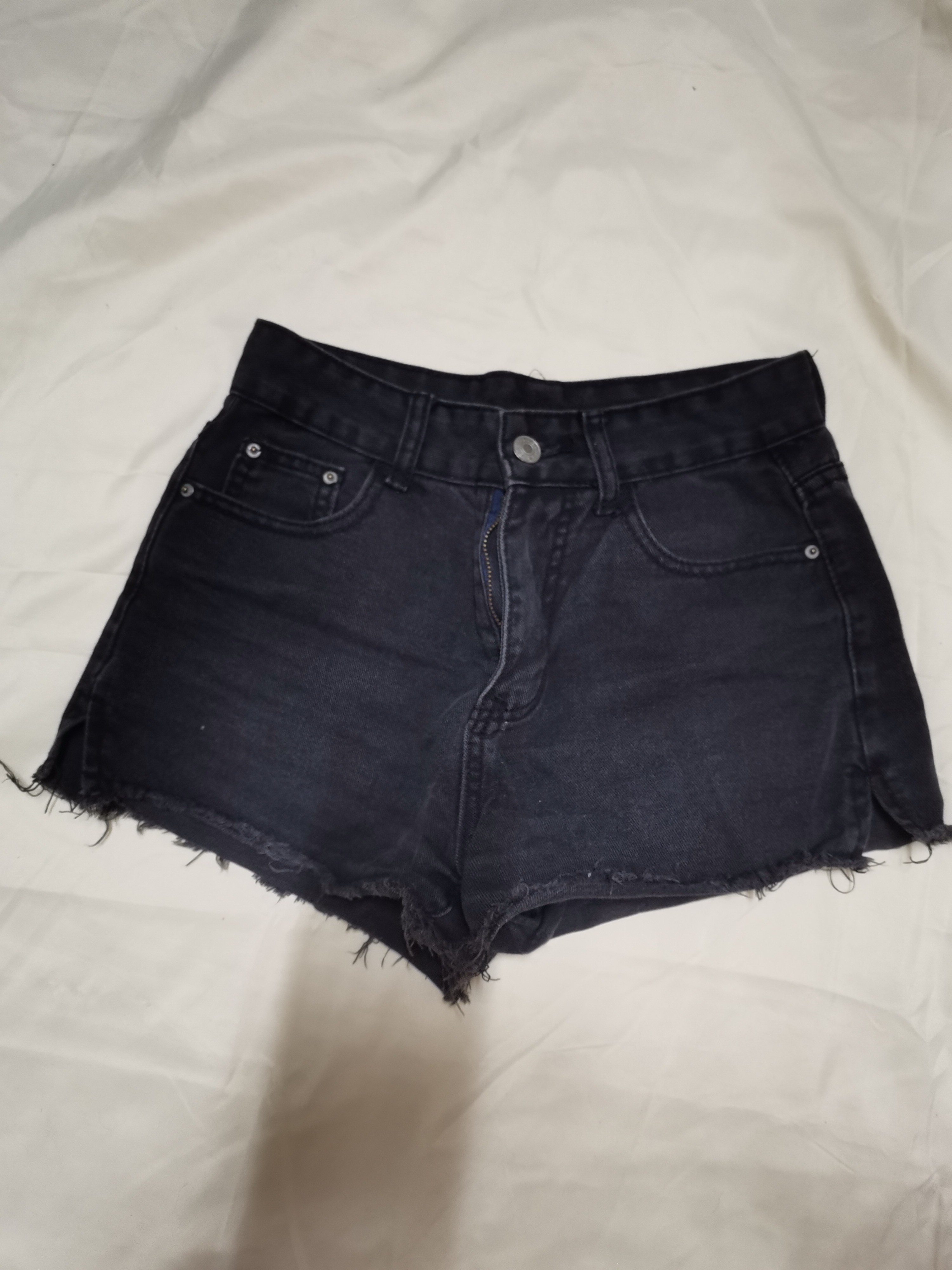 black denim short