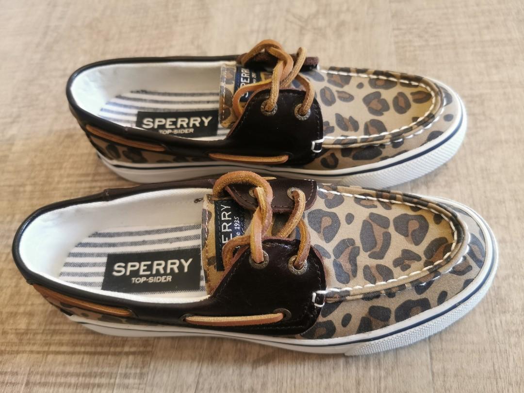 Leopard print sperry shoes sale