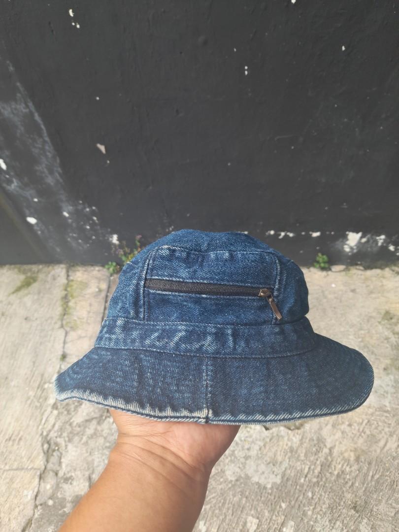 Bucket Hat Denim with zip pocket 