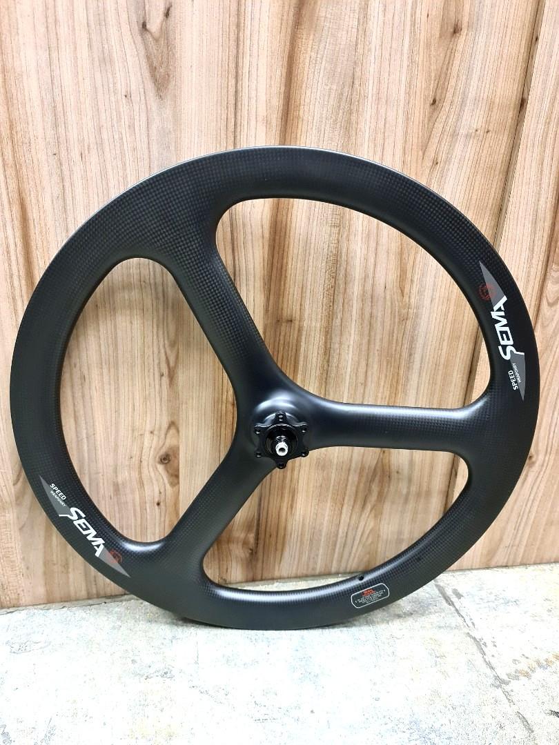 **Wheelset Carbon Fiber 3K 9s11s Disc Brake TriSpoke SEMA Decal