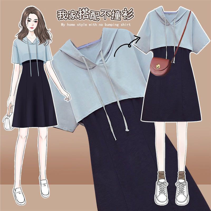 Casual Blue Korean Dress