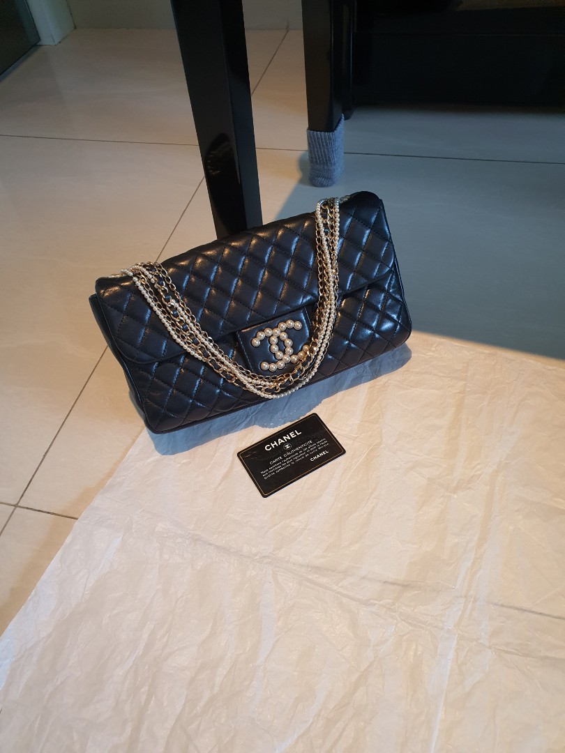 Chanel westminster pearl flap, Luxury, Bags & Wallets on Carousell